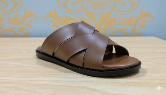 Cross Strap Premium Slipper for Men