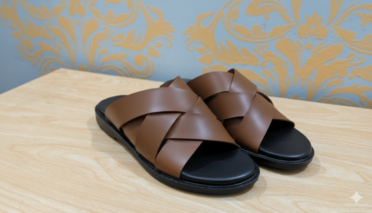 Cross Strap Premium Slipper for Men