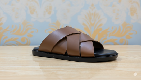 Cross Strap Premium Slipper for Men