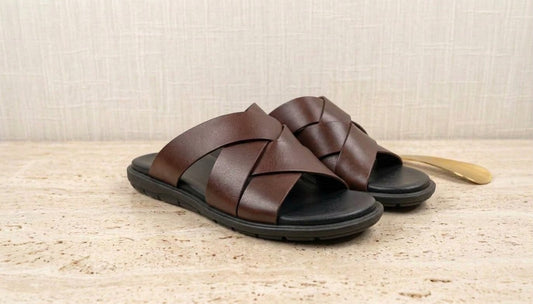 Cross Strap Premium Slipper for Men