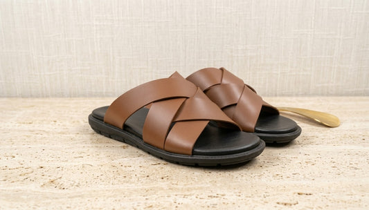Cross Strap Premium Slipper for Men