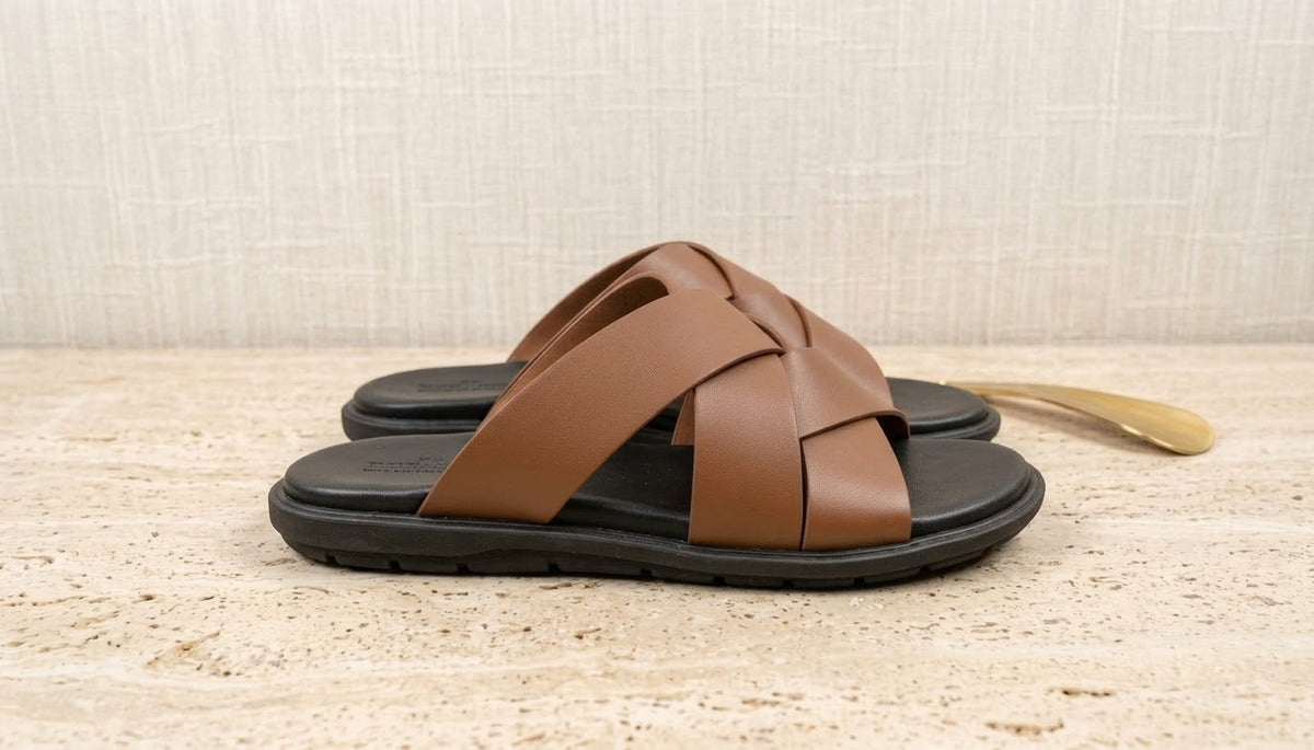 Cross Strap Premium Slipper for Men