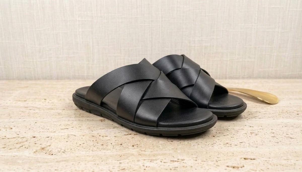Cross Strap Premium Slipper for Men